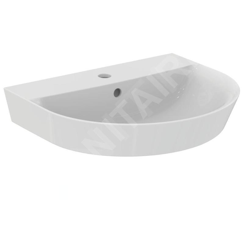 Ideal Standard Connect Air - Lavabo Arc, 550x460 mm, avec Ideal Plus, blanc E0698MA Ideal Standard Connect Air - Lavabo Arc, 550x460 mm, avec Ideal Plus, blanc E0698MA