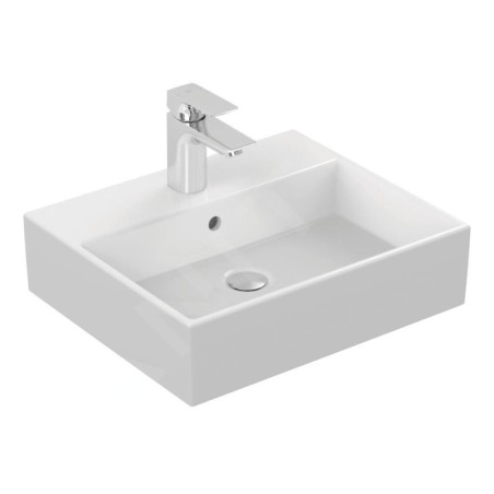 Ideal Standard Strada - Lavabo 600x420x145 mm, avec déversoir, ouverture pour mitigeur, avec Ideal Plus, blanc K0778MA