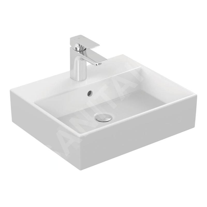 Ideal Standard Strada - Lavabo 500x420x145 mm avec déversoir, ouverture pour mitigeur, Ideal Plus compris, blanc K0777MA