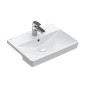 Villeroy & Boch Avento - Vasque semi-encastrée avec trop-plein, trois trous, 550 x 360 mm - blanc alpin 4A065501 Villeroy & Boch Avento - Vasque semi-encastrée avec trop-plein, trois trous, 550 x 360 mm - blanc alpin 4A065501
