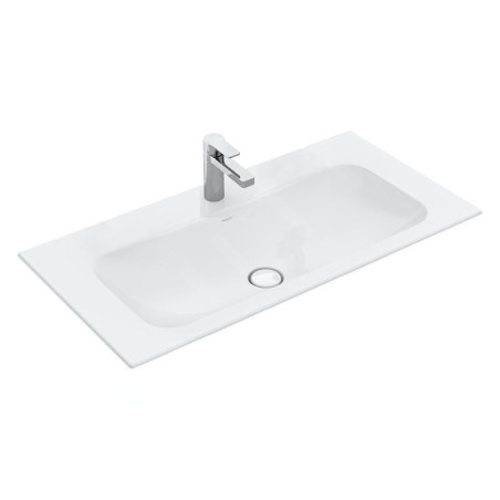 Villeroy & Boch Finion - Lavabo sans trop-plein, 1200x500 mm, avec CeramicPlus, blanc alpin 4164C2R1