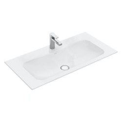 Villeroy & Boch Finion - Lavabo avec trop-plein dissimulé, 1200x500 mm, avec CeramicPlus, blanc alpin 4164CBR1
