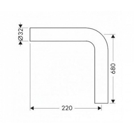 Hansgrohe Siphons - Coude de 90°, chrome 53646000