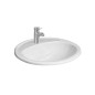 Jika Ibon - Lavabo encastré 520x410 mm, avec trop-plein, trou pour robinetterie, blanc H8130100001041