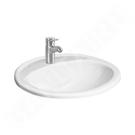 Jika Ibon - Lavabo encastré, 560x475mm, avec trop-plein, trou pour robinetterie, blanc H8130110001041