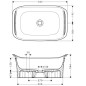 Axor Urquiola - Lavabo 624x408mm, sans trop-plein, blanc alpin 11302000