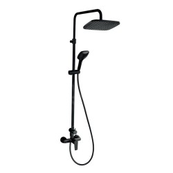 Novaservis Metalia 58 - Set de douche 230x230 mm, 3 jets, noir mat SET071/58,5