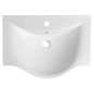 Aqualine Zara - Meuble lavabo 645x460 mm, avec trop-plein, trou pour robinet, blanc 10065 Aqualine Zara - Meuble lavabo 645x460 mm, avec trop-plein, trou pour robinet, blanc 10065