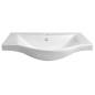 Aqualine Zara - Meuble lavabo 645x460 mm, avec trop-plein, trou pour robinet, blanc 10065 Aqualine Zara - Meuble lavabo 645x460 mm, avec trop-plein, trou pour robinet, blanc 10065