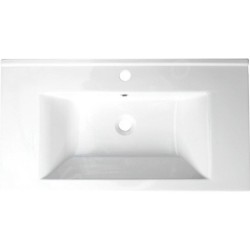 Aqualine Zuno - Meuble lavabo 850x450 mm, blanc 9085