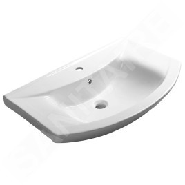 Sapho Zero - Lavabo pour meuble 750x485 mm, blanc 6075