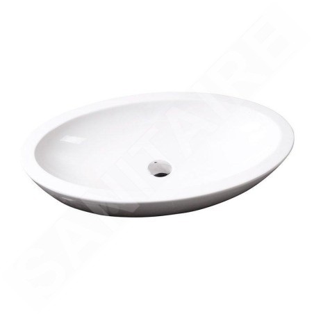 Sapho Isvea Dynasty - Lavabo ovale SISTEMA, 750x420 mm, blanc 10AR65075