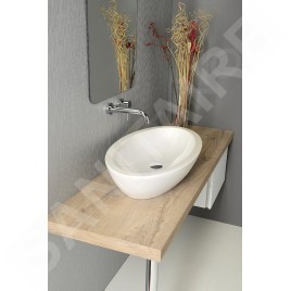 Sapho Isvea Dynasty - Lavabo ovale SISTEMA, 750x420 mm, blanc 10AR65075
