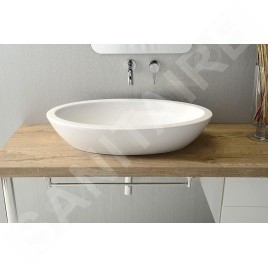 Sapho Isvea Dynasty - Lavabo ovale SISTEMA, 750x420 mm, blanc 10AR65075