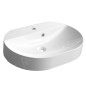 Sapho Helen - Lavabo 632x434 cm, avec trop-plein, trou pour robinetterie, blanc HE063 Sapho Helen - Lavabo 632x434 cm, avec trop-plein, trou pour robinetterie, blanc HE063