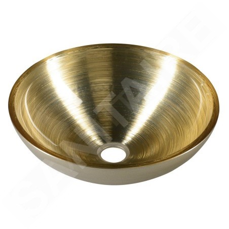 Sapho Murano - Vasque à poser 400x140 mm, marron clair AL5318-67