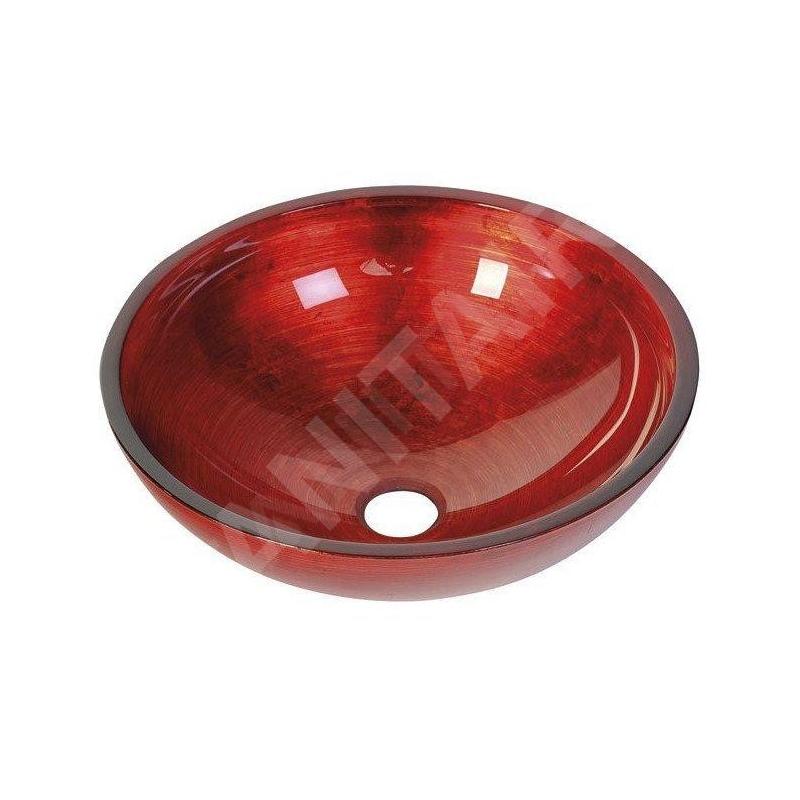 Sapho Murano - Vasque à poser 400x140 mm, rouge AL5318-63 Sapho Murano - Vasque à poser 400x140 mm, rouge AL5318-63