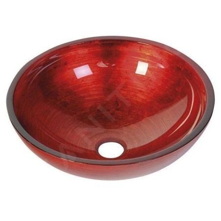 Sapho Murano - Vasque à poser 400x140 mm, rouge AL5318-63