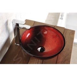 Sapho Murano - Vasque à poser 400x140 mm, rouge AL5318-63