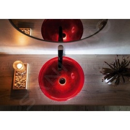 Sapho Murano - Vasque à poser 400x140 mm, rouge AL5318-63
