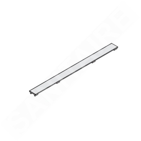 I-Drain DZIGNSTONE - Grille de conception pour baignoires Solid Linear, longueur 69 cm, acier inoxydable brossé DP.GS.RM.0685