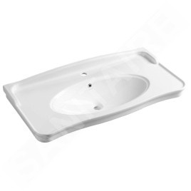 Sapho Antik - Lavabo, 1000x500 mm, 1 trou pour robinetterie, blanc AN100