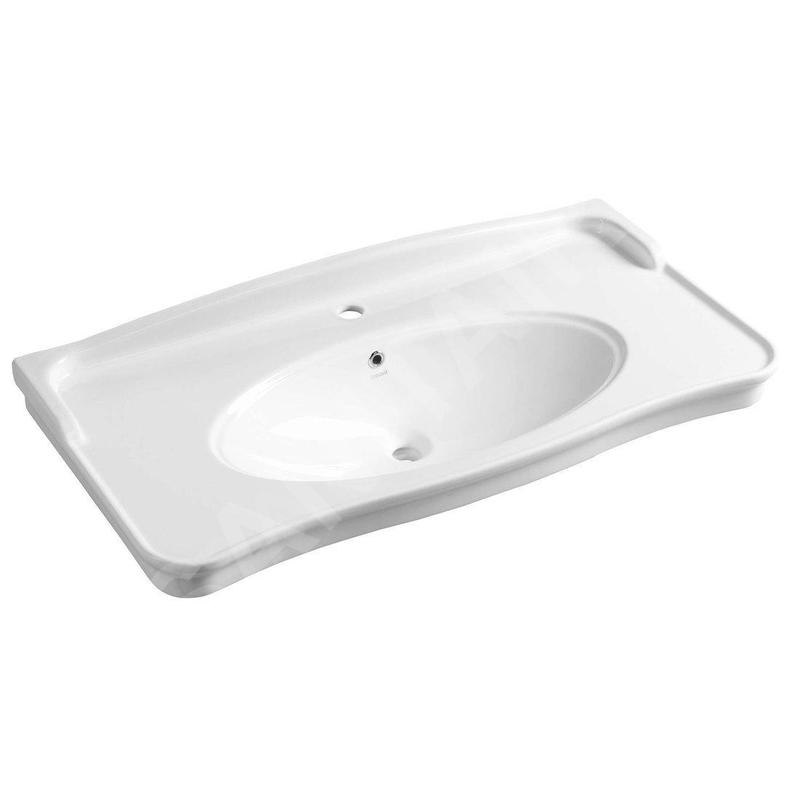 Sapho Antik - Lavabo, 1000x500 mm, 1 trou pour robinetterie, blanc AN100 Sapho Antik - Lavabo, 1000x500 mm, 1 trou pour robinetterie, blanc AN100