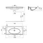 Sapho Antik - Lavabo, 1000x500 mm, 1 trou pour robinetterie, blanc AN100 Sapho Antik - Lavabo, 1000x500 mm, 1 trou pour robinetterie, blanc AN100
