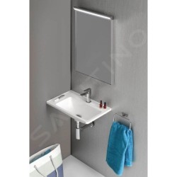 Sapho Arana - Lavabo 560x110x350 mm, version gauche, blanc AN055