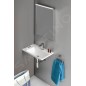 Sapho Arana - Lavabo 560x110x350 mm, version gauche, blanc AN055