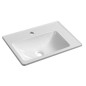 Sapho Arana - Lavabo 560x110x350 mm, sans trop-plein, trou pour robinetterie, blanc AN056 Sapho Arana - Lavabo 560x110x350 mm, sans trop-plein, trou pour robinetterie, blanc AN056