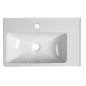 Sapho Arana - Lavabo 560x110x350 mm, sans trop-plein, trou pour robinetterie, blanc AN056 Sapho Arana - Lavabo 560x110x350 mm, sans trop-plein, trou pour robinetterie, blanc AN056