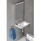 Sapho Arana - Lavabo 560x110x350 mm, sans trop-plein, trou pour robinetterie, blanc AN056 Sapho Arana - Lavabo 560x110x350 mm, sans trop-plein, trou pour robinetterie, blanc AN056