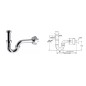 Sapho Bonomini Royal Family - Siphon de lavabo 1 1/4, sortie d'évacucation 32 mm, chrome 0220EC20K7 Sapho Bonomini Royal Family - Siphon de lavabo 1 1/4, sortie d'évacucation 32 mm, chrome 0220EC20K7
