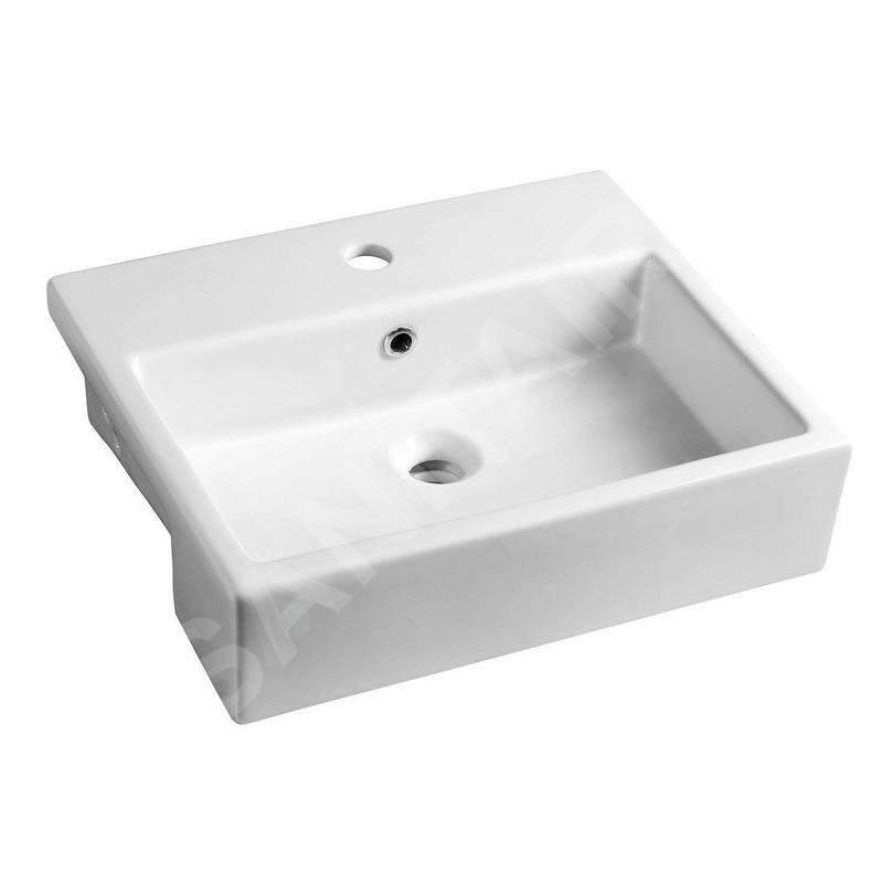Sapho Isvea Purity - Lavabo semi-encastré, 500x420 mm, blanc 10PL52050 Sapho Isvea Purity - Lavabo semi-encastré, 500x420 mm, blanc 10PL52050