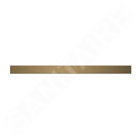 I-Drain DZIGNSTONE - Grille de conception pour baignoires Solid Linear, longueur 70 cm, or DP.GS.G.0695