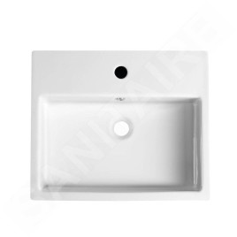 Sapho Isvea Purity - Lavabo semi-encastré, 500x420 mm, blanc 10PL52050