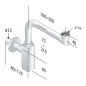 Sapho Omp Tea Quasar - Siphon de lavabo encombrement réduit 1 1/4, chrome 811.215.5.K