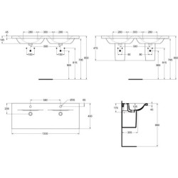 Ideal Standard Connect - Cache-siphon pour lavabo, blanc E711301
