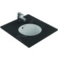 Ideal Standard Connect - Lavabo pour installation sous plaque, diamètre : 380 mm, avec déversoir, blanc E505201