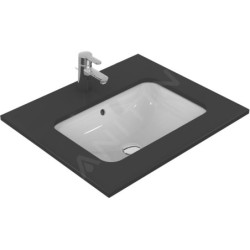Ideal Standard Connect - Lavabo pour installation sous plaque, 580x410 mm, avec déversoir, blanc E506101