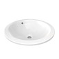 Ideal Standard Connect - Lavabo encastré, diamètre : 480 mm, sans ouverture pour mitigeur, blanc E505401 Ideal Standard Connect - Lavabo encastré, diamètre : 480 mm, sans ouverture pour mitigeur, blanc E505401