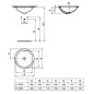 Ideal Standard Connect - Lavabo encastré, diamètre : 480 mm, sans ouverture pour mitigeur, blanc E505401 Ideal Standard Connect - Lavabo encastré, diamètre : 480 mm, sans ouverture pour mitigeur, blanc E505401