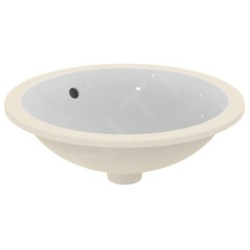 Ideal Standard Connect - Lavabo encastré, diamètre : 480 mm, sans ouverture pour mitigeur, blanc E505401