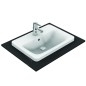 Ideal Standard Connect - Lavabo encastré, 580x430 mm, avec déversoir, 1 ouverture pour mitigeur, blanc E504401