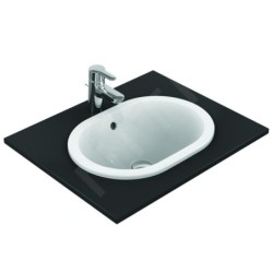 Ideal Standard Connect - Lavabo encastré, 480x350 mm, avec déversoir, blanc E504501