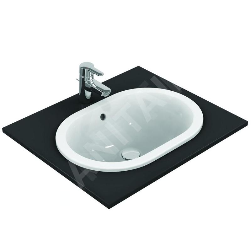 Ideal Standard Connect - Lavabo encastré, 550x380 mm, avec déversoir, blanc E504701 Ideal Standard Connect - Lavabo encastré, 550x380 mm, avec déversoir, blanc E504701