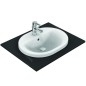 Ideal Standard Connect - Lavabo encastré, 550x430 mm, avec déversoir, 1 ouverture pour mitigeur, blanc E503901 Ideal Standard Connect - Lavabo encastré, 550x430 mm, avec déversoir, 1 ouverture pour mitigeur, blanc E503901