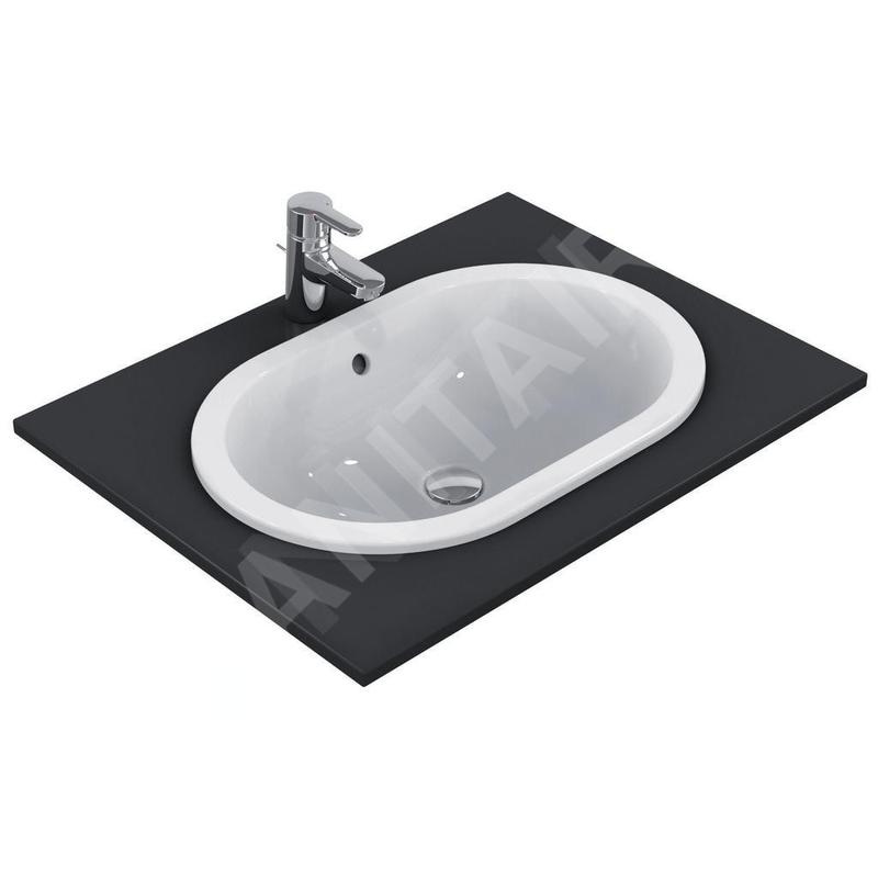 Ideal Standard Connect - Lavabo encastré 620x175x410 mm, avec déversoir, blanc E504901 Ideal Standard Connect - Lavabo encastré 620x175x410 mm, avec déversoir, blanc E504901