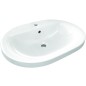Ideal Standard Connect - Lavabo encastré 620x460 mm, avec déversoir, 1 ouverture pour mitigeur, blanc E504001